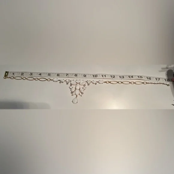 Nordstrom Mother of Pearl & Swarovski Crystal Statement Necklace - Picture 8 of 8